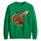 Boop turkey finger print art Thanksgiving Unisex Sweatshirt