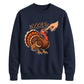 Boop turkey finger print art Thanksgiving Unisex Sweatshirt