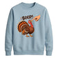 Boop turkey finger print art Thanksgiving Unisex Sweatshirt