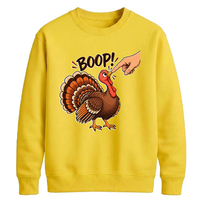 Boop turkey finger print art Thanksgiving Unisex Sweatshirt