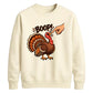Boop turkey finger print art Thanksgiving Unisex Sweatshirt