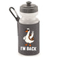 Back To School Water Bottle, Funny Duck Printed I’m Back, 600D Polyester Soft Water Bottle, BPA-Free, Gift for Students Or Teachers M8482