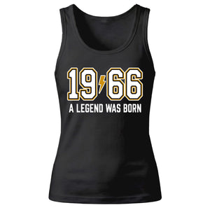 60th Birthday Gift Tank Top Ladies 1966 A Legend Was Born
