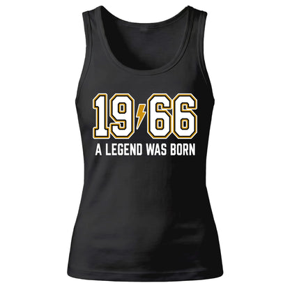 60th Birthday Gift Tank Top Ladies 1966 A Legend Was Born