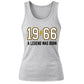 60th Birthday Gift Tank Top Ladies 1966 A Legend Was Born