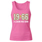 60th Birthday Gift Tank Top Ladies 1966 A Legend Was Born