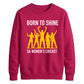 unisex sweatshirt South Africa T20 Womens World Cup Tee Shirt Born To Shine SA Women Cricket