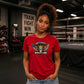 Born to Wrestle Crowned Skull Top Wrestling ladies fit t-shirt