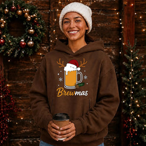 Hilarious Brewmas Beer Drinker Christmas Oversized Hoodie