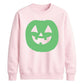 Bright circular pumpkin Glow in the Dark Unisex Sweatshirt
