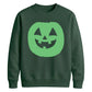 Bright circular pumpkin Glow in the Dark Unisex Sweatshirt