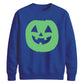 Bright circular pumpkin Glow in the Dark Unisex Sweatshirt