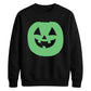 Bright circular pumpkin Glow in the Dark Unisex Sweatshirt