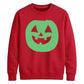 Bright circular pumpkin Glow in the Dark Unisex Sweatshirt