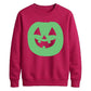 Bright circular pumpkin Glow in the Dark Unisex Sweatshirt