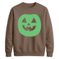 Bright circular pumpkin Glow in the Dark Unisex Sweatshirt