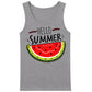 Bright Colourful Watermelon Hello Summer Print Men Tank Top