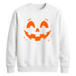 Bright Glowing Pumpkin Face Halloween Unisex Sweatshirt