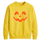 Bright Glowing Pumpkin Face Halloween Unisex Sweatshirt