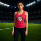 Bukayo Saka Running Down The Wing Ladies Tank Top
