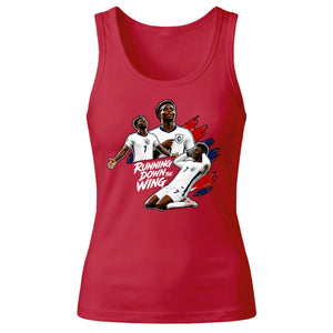 Bukayo Saka Running Down The Wing Men Tank Top