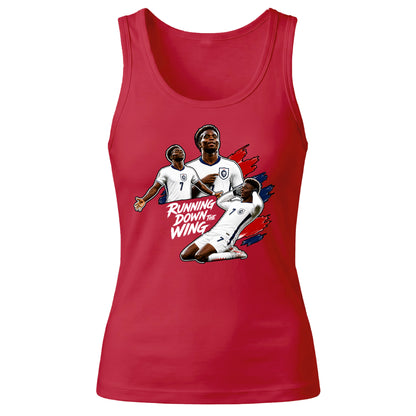 Bukayo Saka Running Down The Wing Men Tank Top