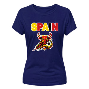 Bull Spain football tournament Ladies Fit t-shirt