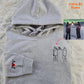 Custom Photo Embroidered Hoodie, Personalised Family Matching Sketch from Photo Unisex Jumper, 1st Anniversary Special Date Initial Sweater