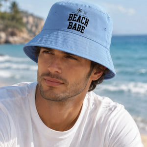 Casual Beach Babe Palm Graphic Summer Bucket Hat