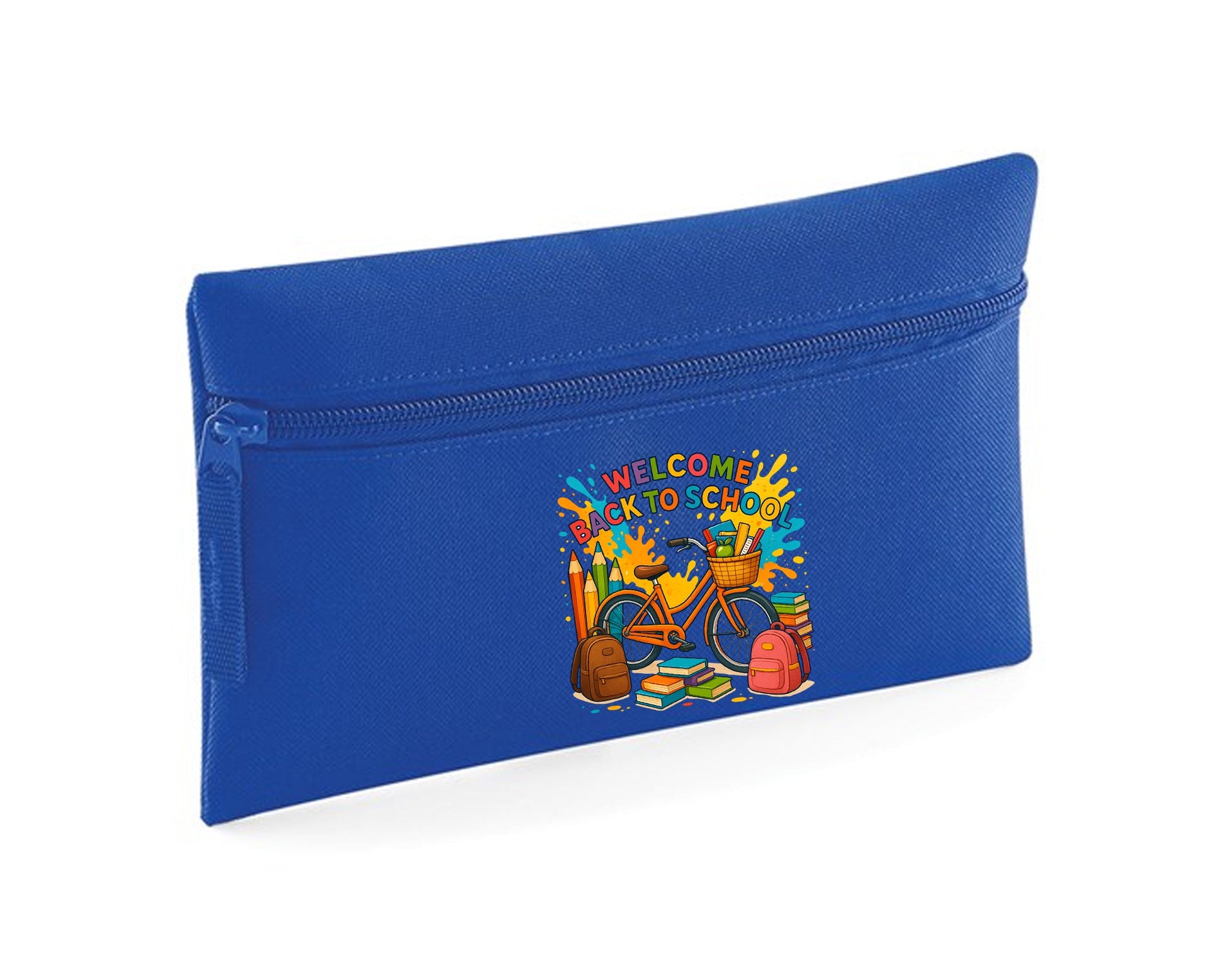 Welcome Back To School Pencil Case, Zippered, Durable & Cute, To Keep School Supplies Organized M8484