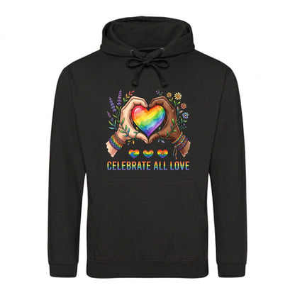 Celebrate All Love Botanicals Pride Month Unisex Hoodie