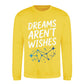 Celestial Dreams Aren't Wishes Slogan Unisex Sweatshirt