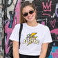 She's Electric T-Shirt | Retro Lightning Bolt Graphic Slogan Tee