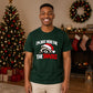 Amusing festive raccoon snacks Christmas Unisex T-Shirt
