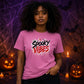 Dripping blood text spooky vibes Halloween Unisex t-shirt