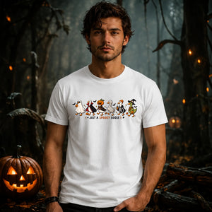 Funny cute spooky goose graphic Halloween Unisex T-Shirt