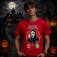 Funny ghost face phone call graphic Halloween Unisex t-shirt