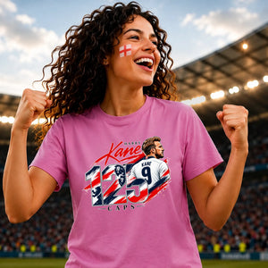 Harry Kane 125 caps football portrait graphic Unisex T-Shirt