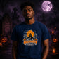 Haunted house scary night graphic Halloween Unisex t-shirt