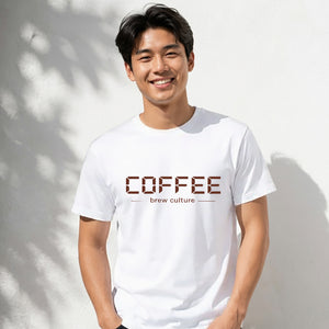 Modern Brew Culture Digital Block Slogan Unisex T-Shirt