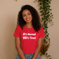 Quirky Percent Slogan Typography Print Unisex T-Shirt