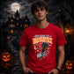 Skeleton hand broomstick quote Halloween Unisex t-shirt