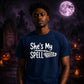 Skeleton hand spell quote graphic Halloween Unisex t-shirt