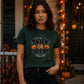 Spooky spider web text graphic Halloween Unisex t-shirt