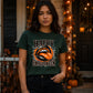 Spooky vampire fangs lips graphic Halloween Unisex t-shirt