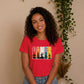 Vintage Retro Stripes Gamer Silhouette Graphic Unisex T-Shirt