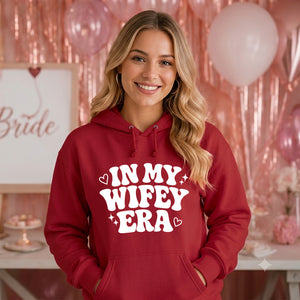 Retro Groovy Slogan Bridal Pullover Bride Unisex Hoodie