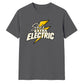 She's Electric T-Shirt | Retro Lightning Bolt Graphic Slogan Tee