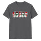 Charming line-up of five snowman Christmas Unisex T-Shirt