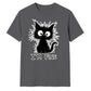 Crazy Scruffy Cat I'm Fine Slogan Graphic Unisex T-Shirt